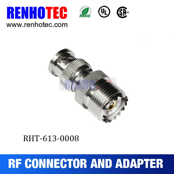 Straight Coaxial Adapter BNC Male to UHF Female So239