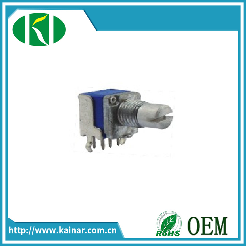 9mm Dual Gang Rotary Potentiometer with Bracket Wh9011A-2j