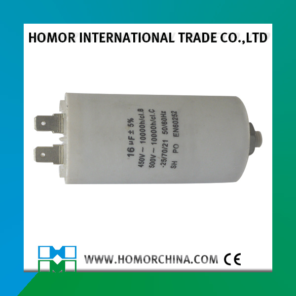 16UF 450V Polypropylene Film Capacitor Cbb60 for Water Pump