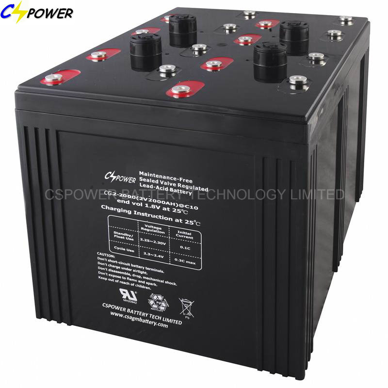 Excellent Quality Gel Battery 2V2000ah for Solar Power System