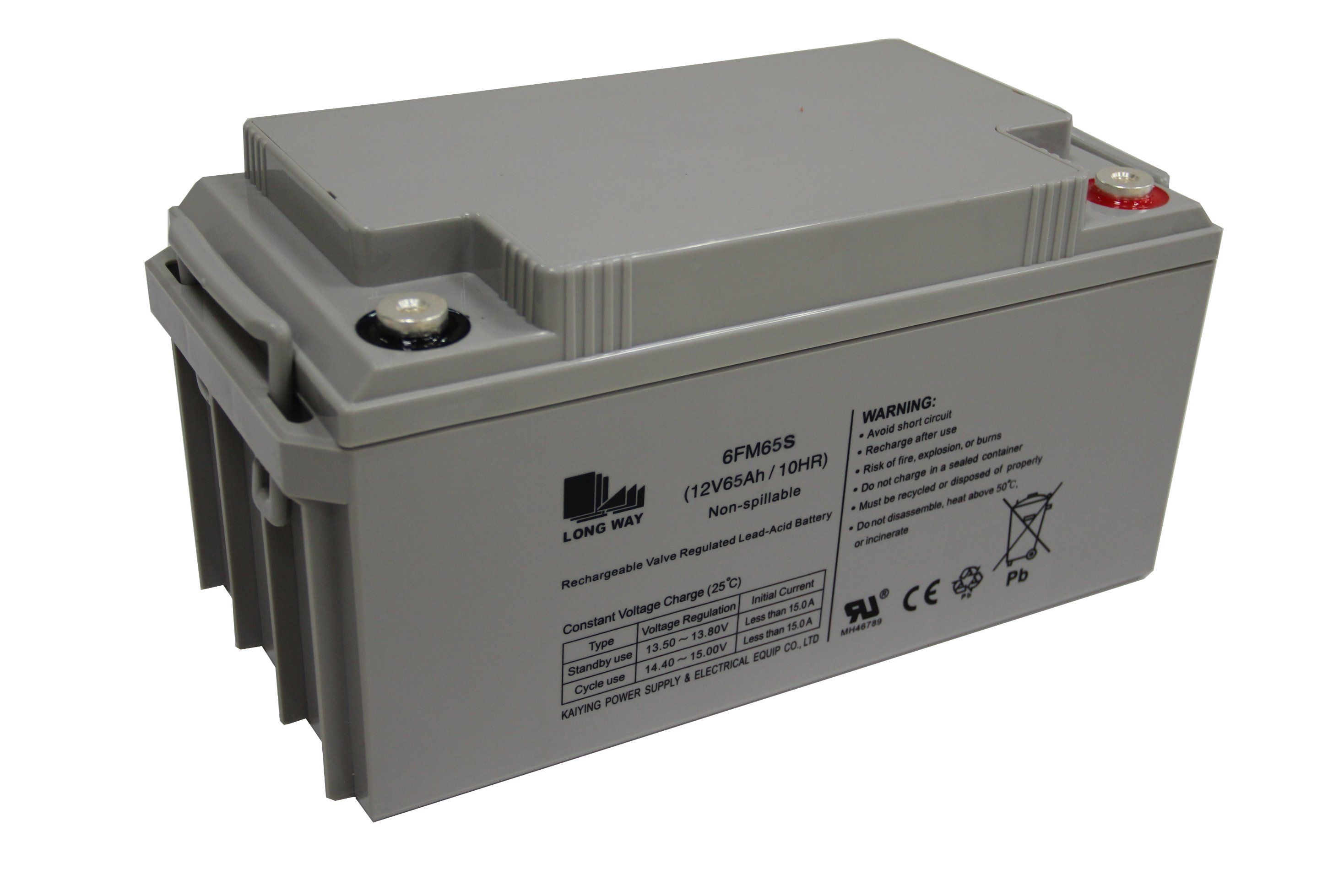 65AMP Solar AGM Recharageable Lead Acid Battery