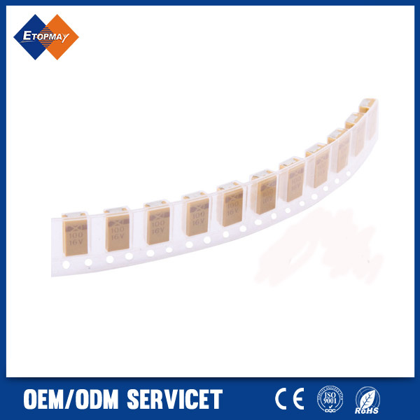100UF 16V D Case SMD Tantalum Capacitor