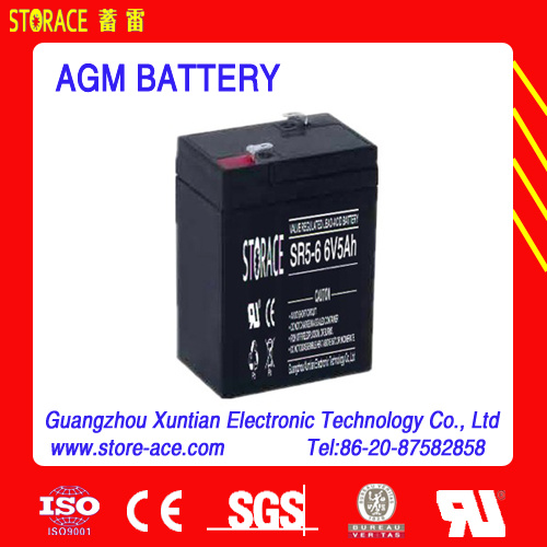 6V 5ah Rechargeable Lead-Acid Battery