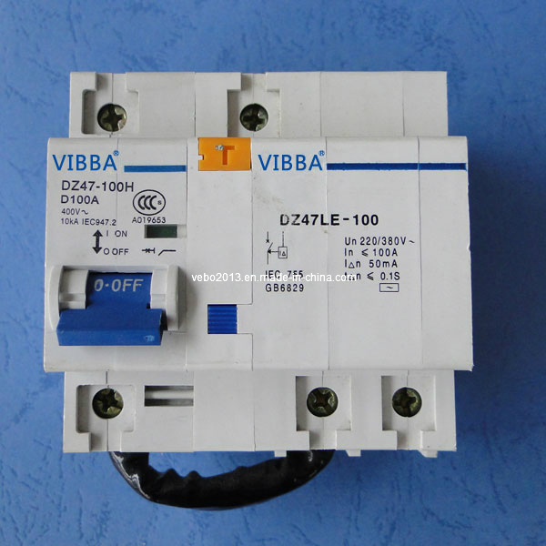 Min Circuit Breaker MCB Dz47le-100h