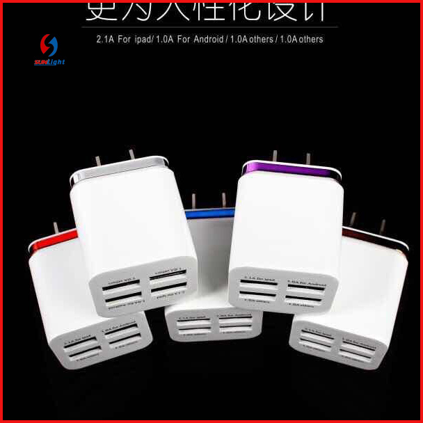 2015 New Mobile 4 Ports USB Charger Adapter