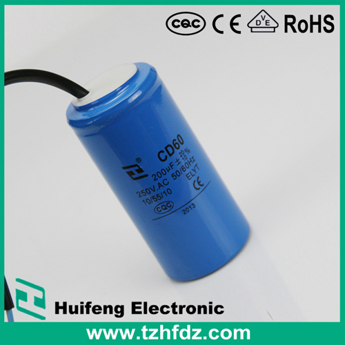 CD60 Motor Start Capacitor with Cable