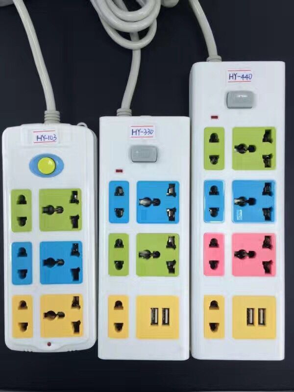 Universal Extension Power Socket with USB Outlet