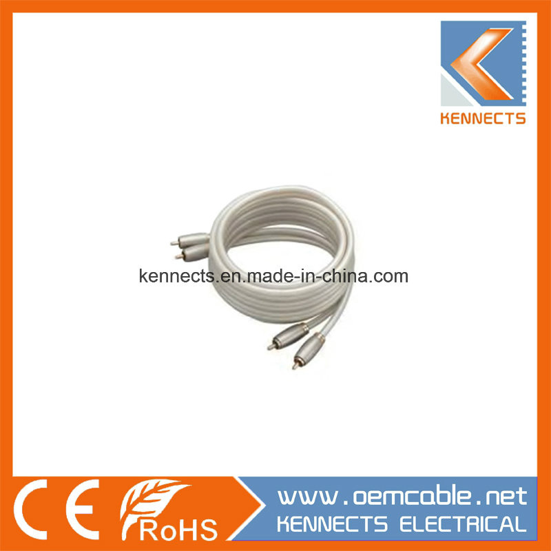 Ke Z7 OFC HiFi Cable Metal 2RCA to 2RCA Cable