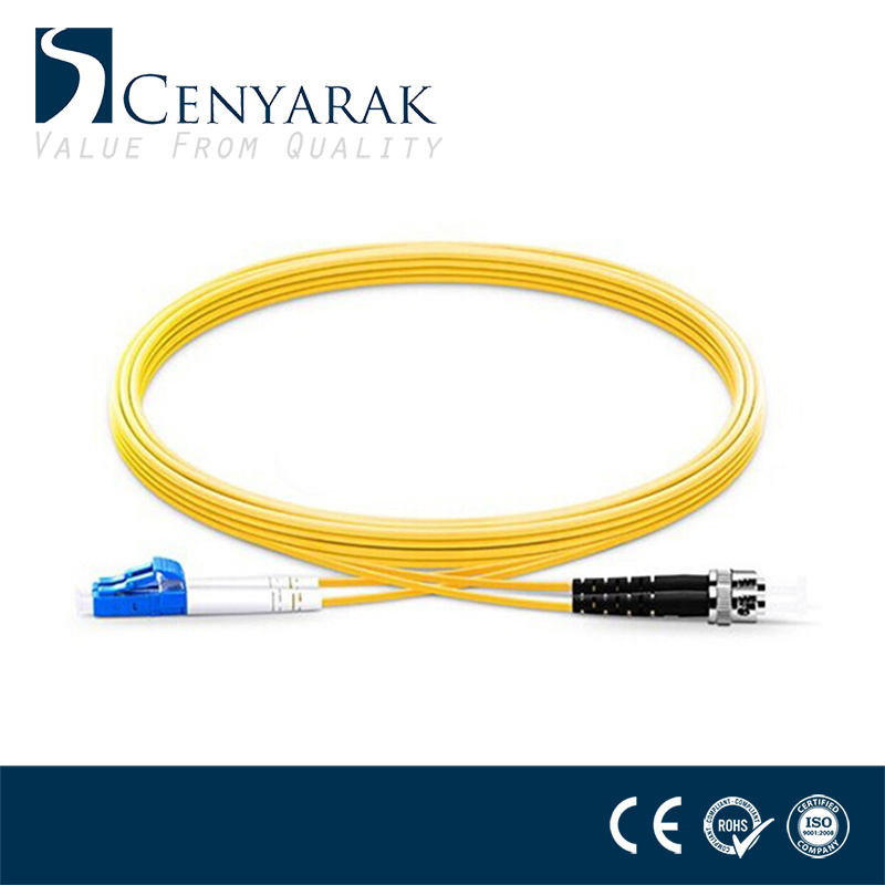 LC-St Single-Mode Duplex Fiber Optic Patch Cord