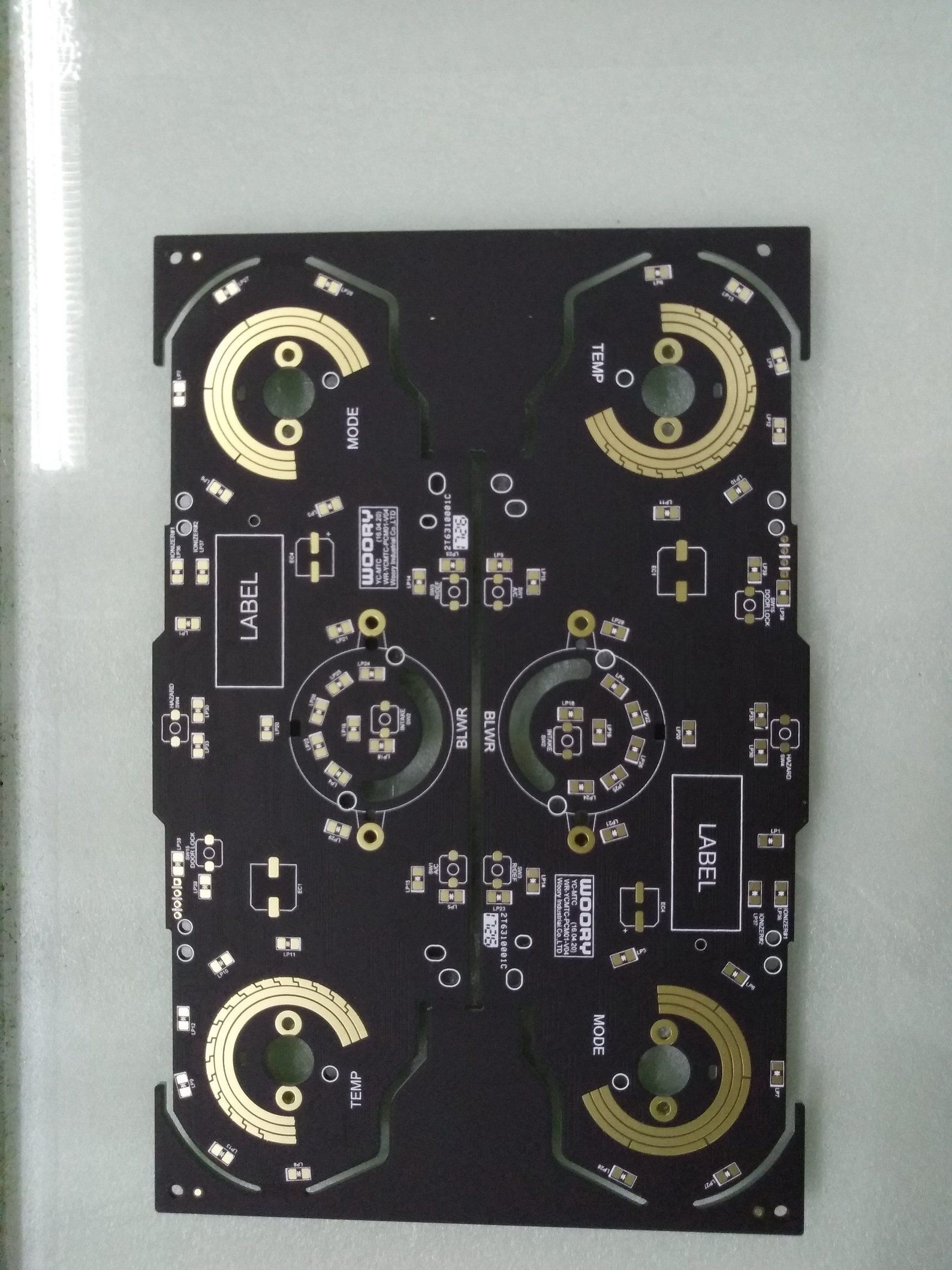 Double-Sided Matt Black Solder Mask Enig PCB with UL
