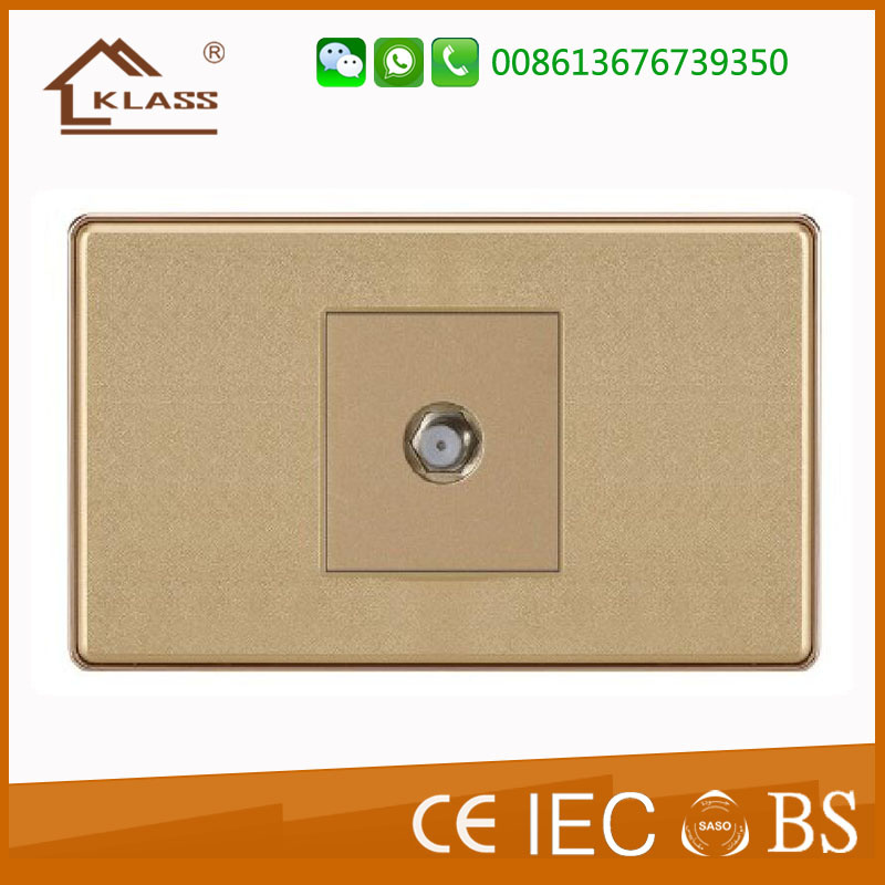 Hot Seller One Gang Satelite Wall Switch Socket