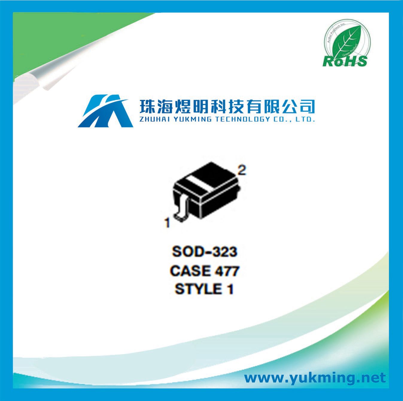 Diode Rb751V40t1g 40V Schottky Barrier of Electronic Component