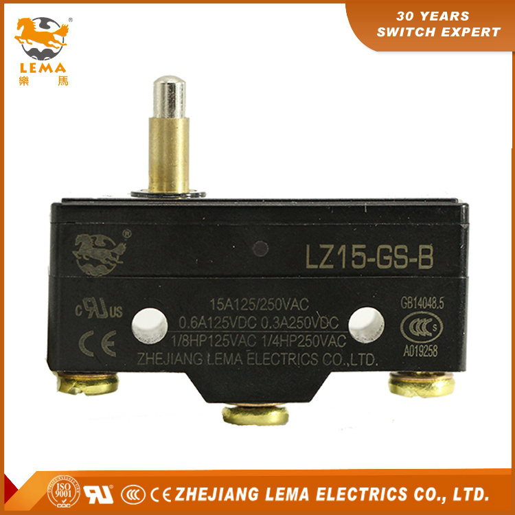 Lema 15A 250VAC Slim Plunger Micro Limit Switch Lz15-GS-B