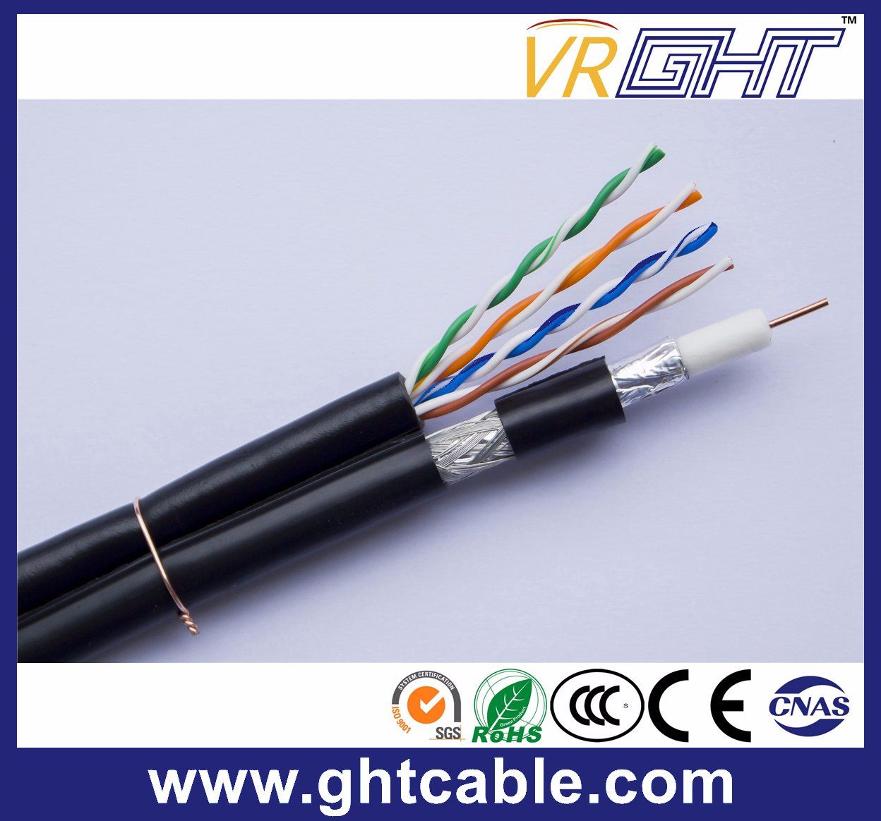 Siamese Cable RG6+UTP Cat5e CCTV Camera Cable