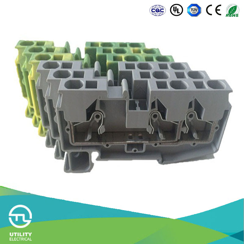 Spring Cage Screwless PCB Terminal Block with UL