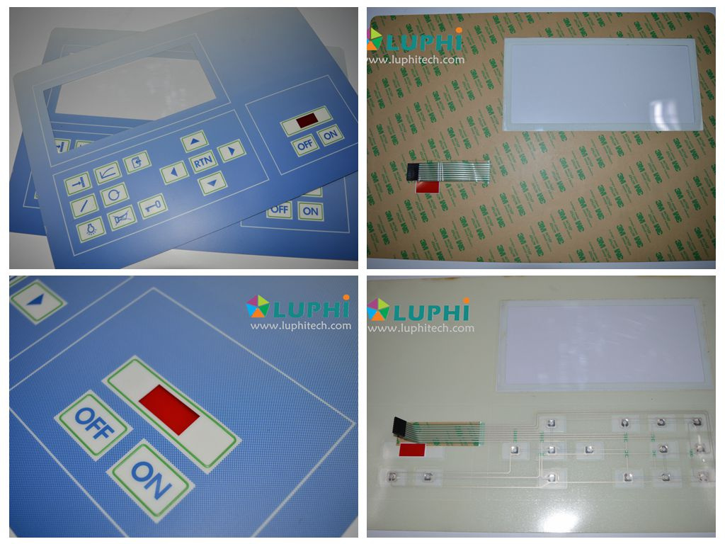 Digital Printing Rim Embossed Buttons Membrane Switch (MIC-0082)