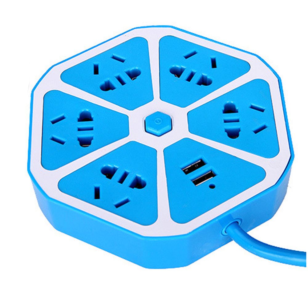 Multi Plug Extension USB Socket Power Outlet