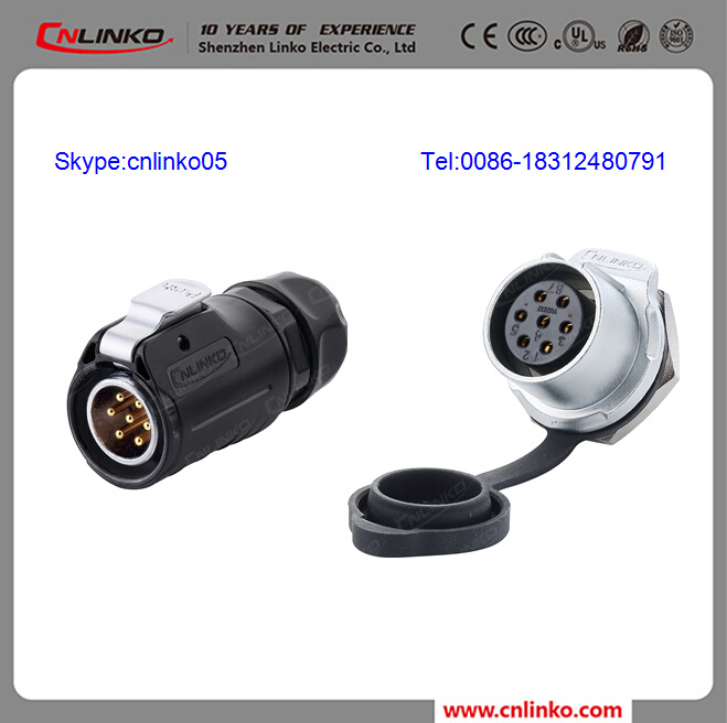 Push Pull IP67 Waterproof 7 Pin Connector