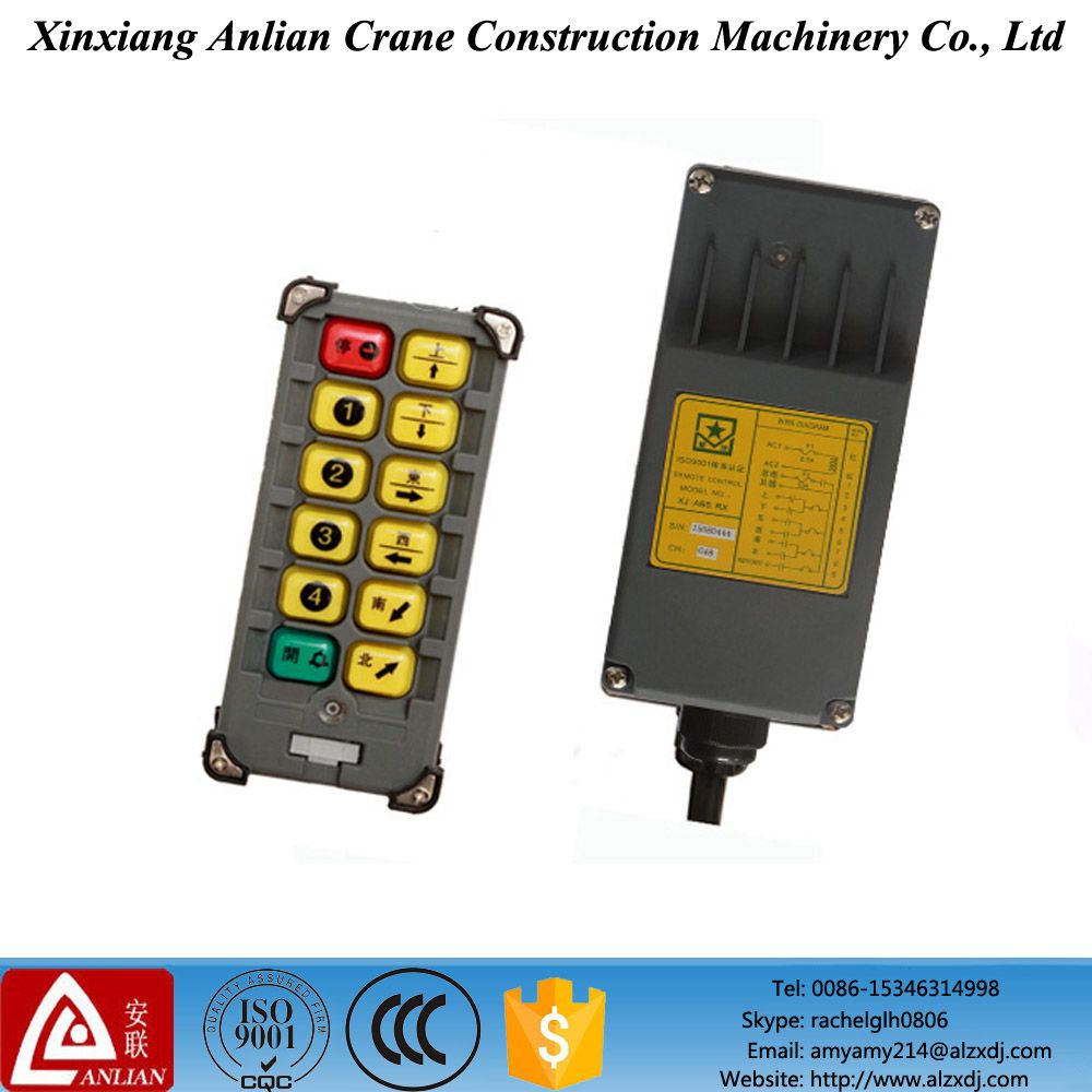 Waterproof Hoist Crane Control Xj-A8s Series Wireless Push Button Switch