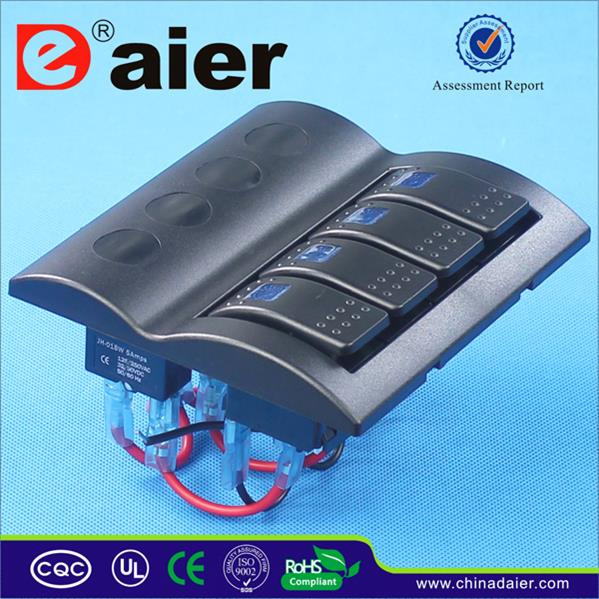 Automotive 4 Rocker Switch Panel for Boats/Customed Marine Switch Panel