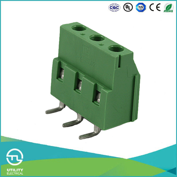 PCB Green Color 7.62mm Pitch 30-12AWG Connector