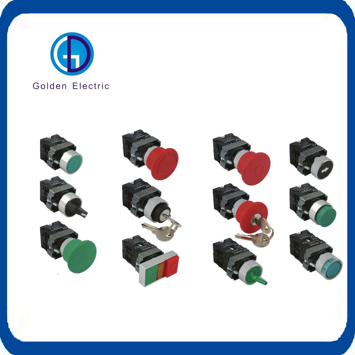 Xb2 Series Red Even Push Button Selector Switch with Spring Return