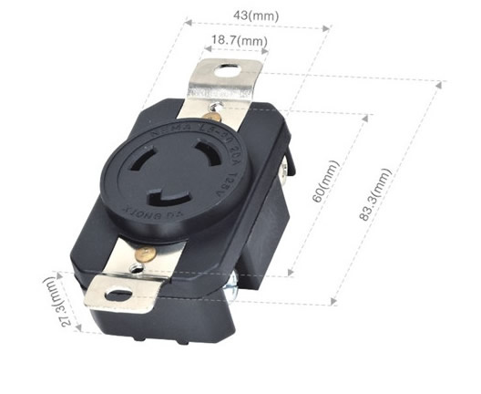 043052001 NEMA American spin lock socket