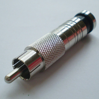 RCA Male Compression Connector for Gr59&RG6
