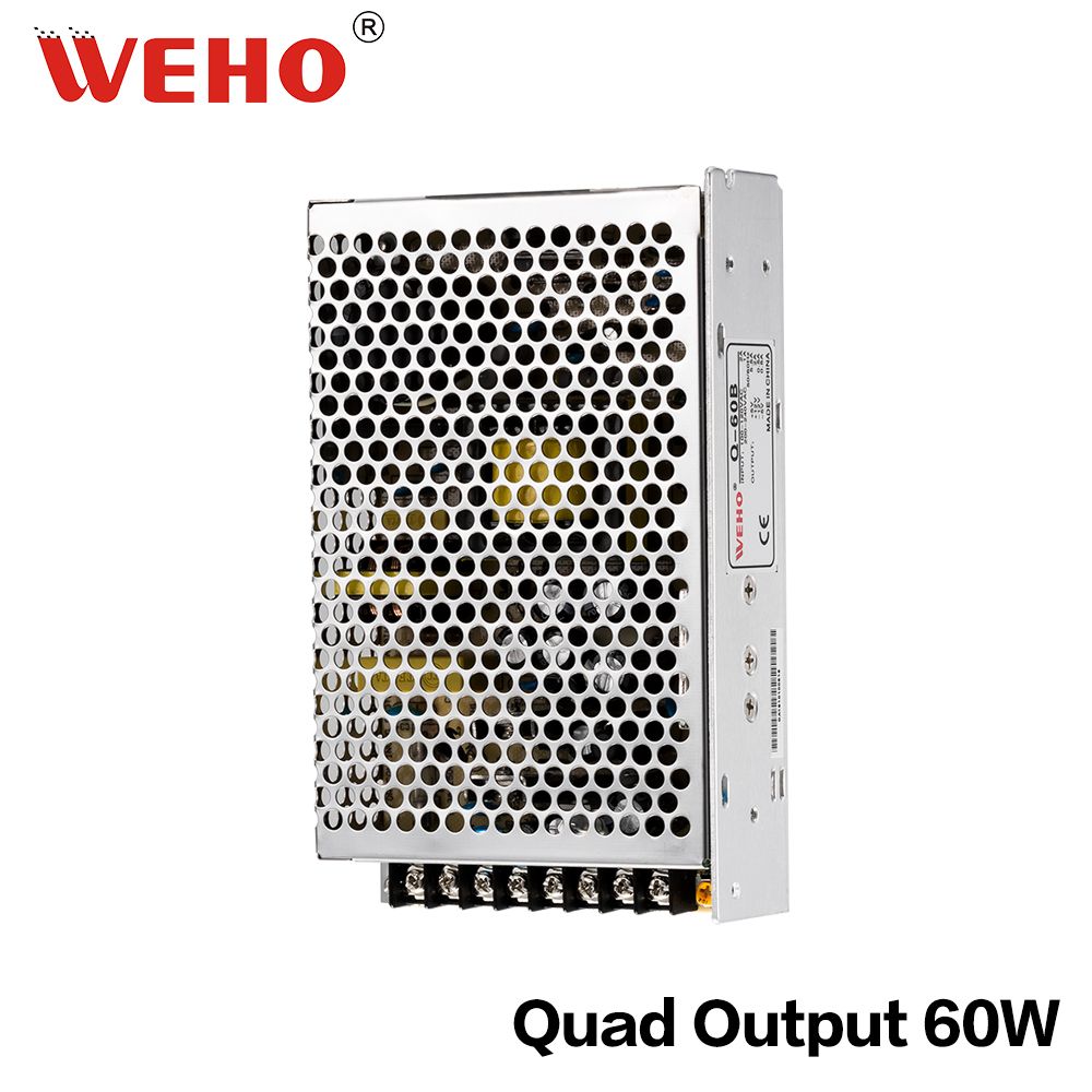 60W Quad Output Series SMPS LED Power Supply