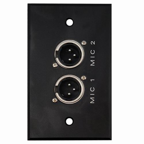 Aluminum XLR Wall Socket, Face Plate (9.2091)