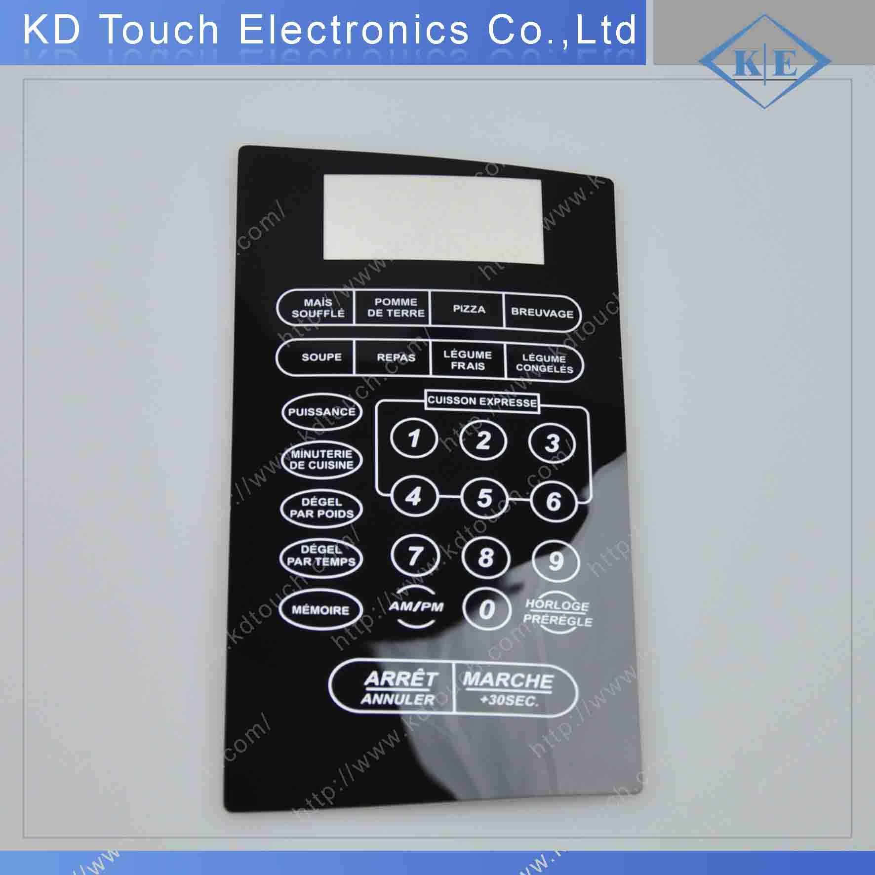 PC High Gloss Finish Overlay Control for Microwave