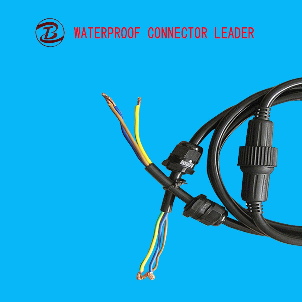 Screw Type Waterproof M12 Long Power Plug