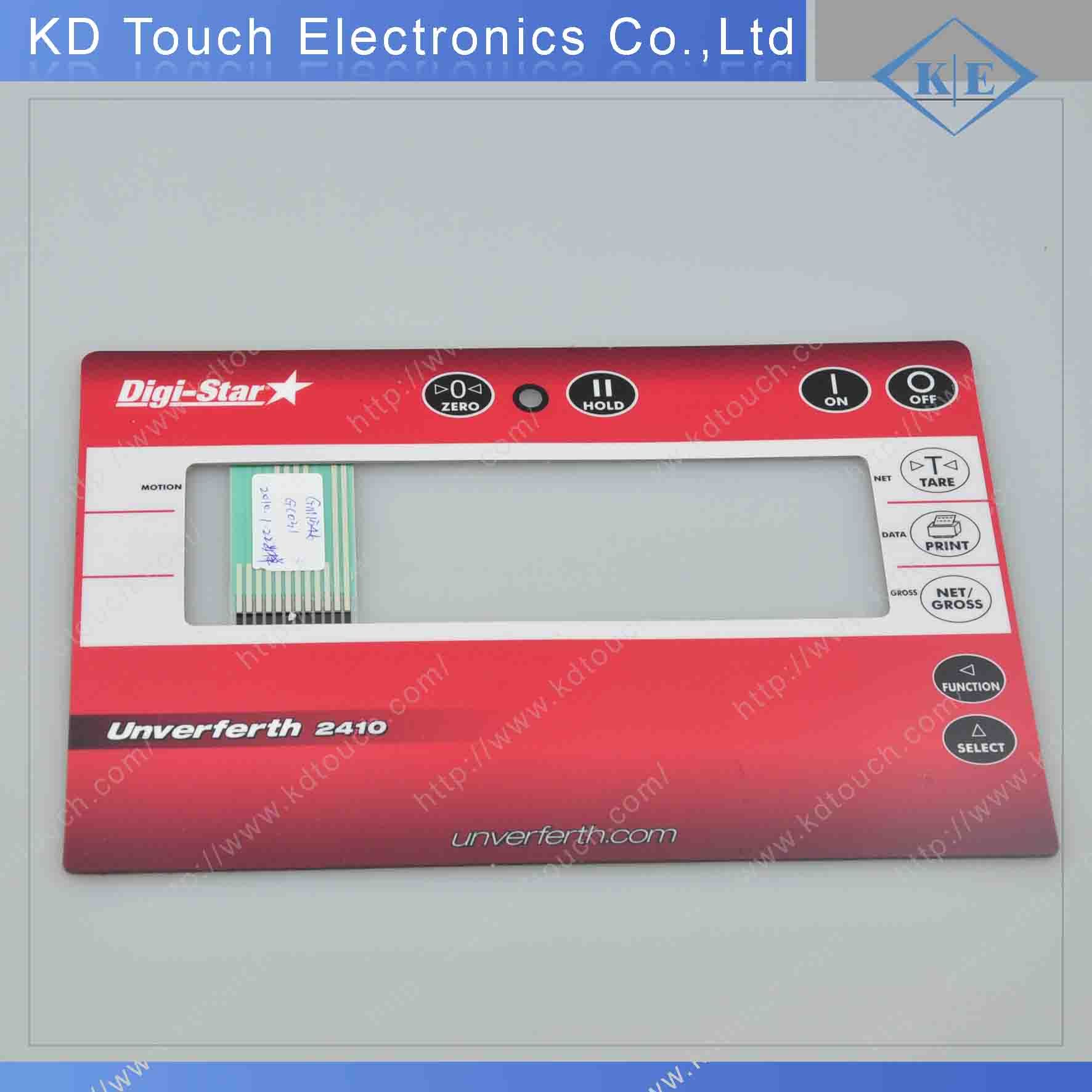 Custom Gradient Printing Tactile Metal Dome Membrane Panel