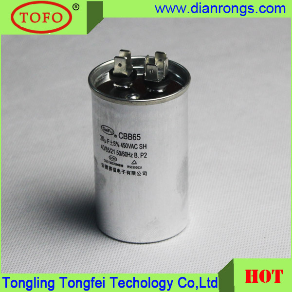 Good Rating Cbb65 Capacitor 400V 20UF