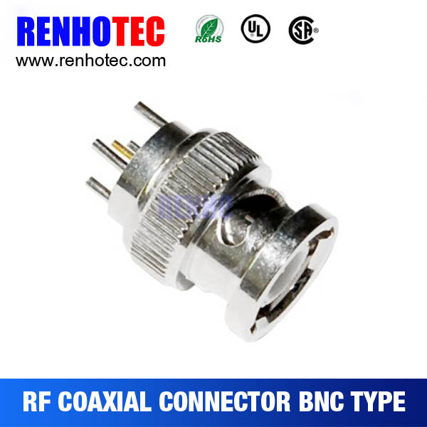 Straight Panel Mount Male Connector BNC