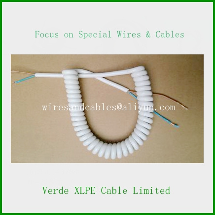 Hot Sale Pur Coiled Spring Wire Spiral Cable