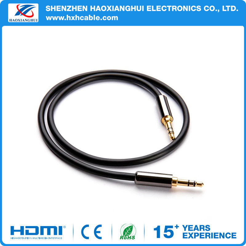 1m Gold Plated DC 3.5 to 3.5 Earphone Audio Cable