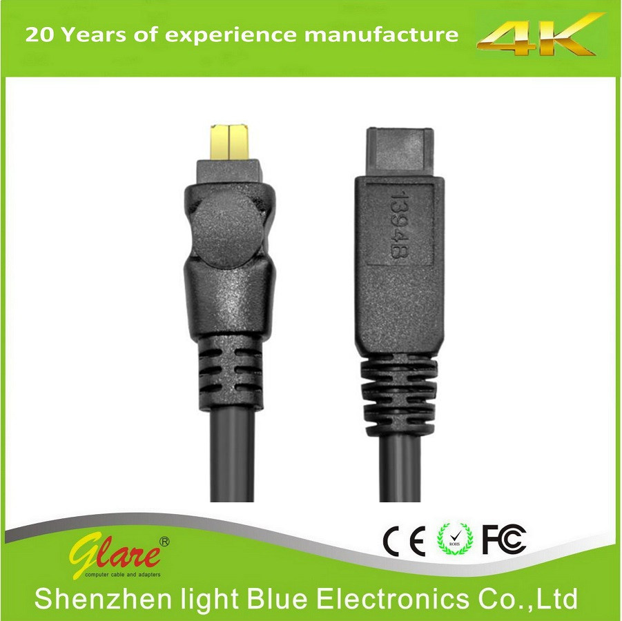 Firewire 1394 Cable 9 Pin to 4 Pin Cable