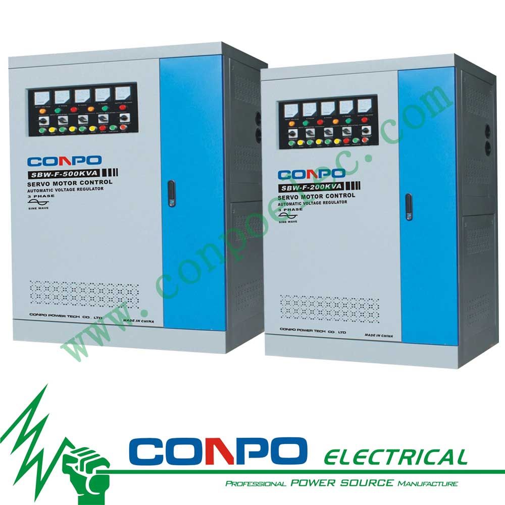 Sbw-F Series Split-Phase Regulating Full-Automatic Compensated Voltage Stabilizer or Regulator Sbw-F-100kVA/200kVA/300kVA/400kVA/500kVA/1000kVA...