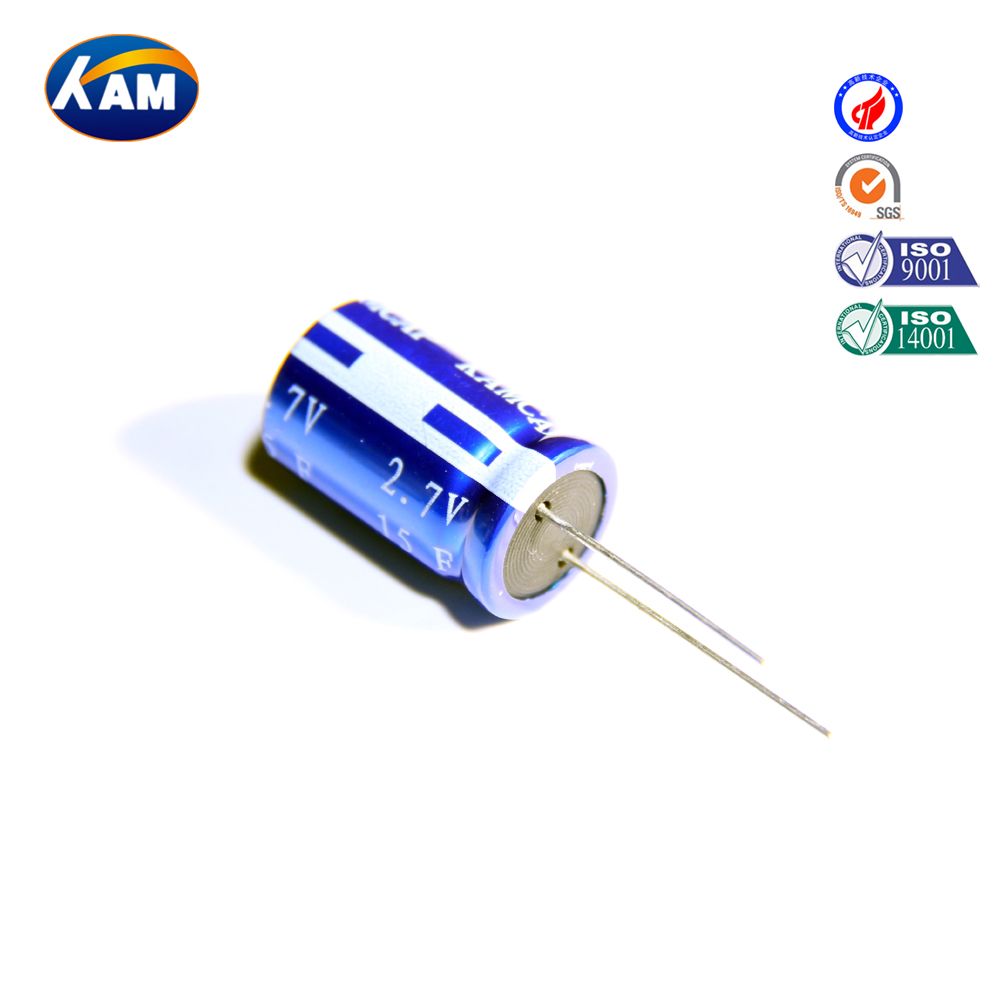 Lead Type 15V 2.7V Super Capacitor