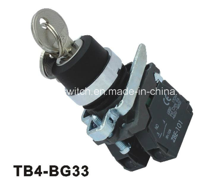 Xb4 Lh Position Key Push Button Switch