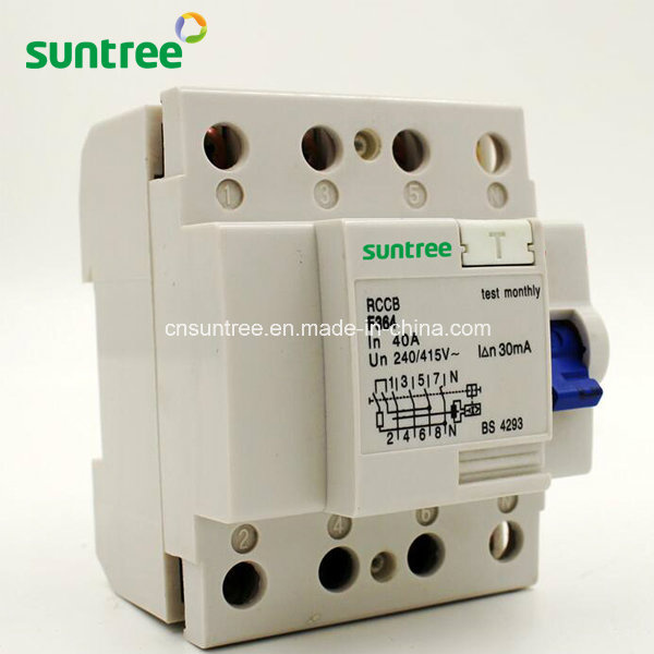 Electromagnetic Type F364 MCB Earth Leakage Circuit Breaker