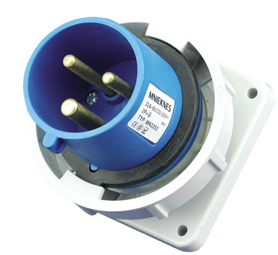 63A 2P+PE IP67 Concealed plug (MN6352)