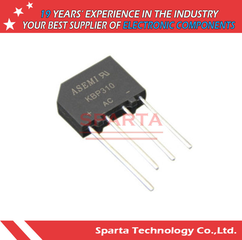 Kbp307 Kbp310 Kbp Bridge Rectifier 3A 50V~1000V Transistor