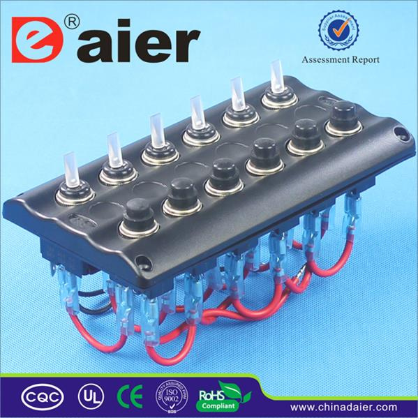 Automotive Car Marine Fuse Rocker Switch Panel