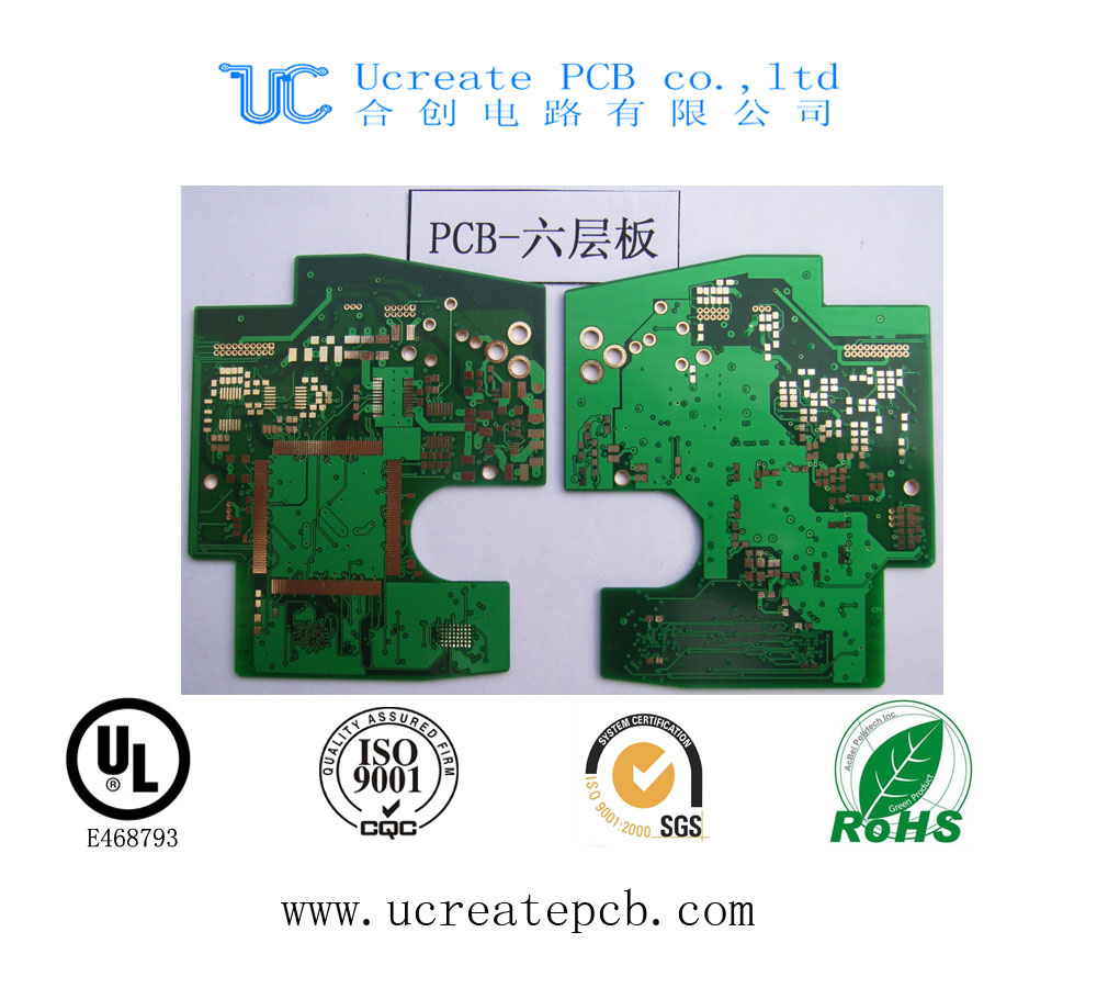 Multilayer 6 Layer PCB Board with High Quality