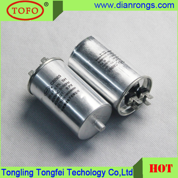 Cbb65 Capacitor Aluminum Capacitor AC Dual Capacitor Cbb65
