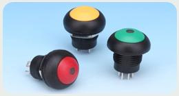 Illuminated Pushbutton Switch, Rating 0.2A