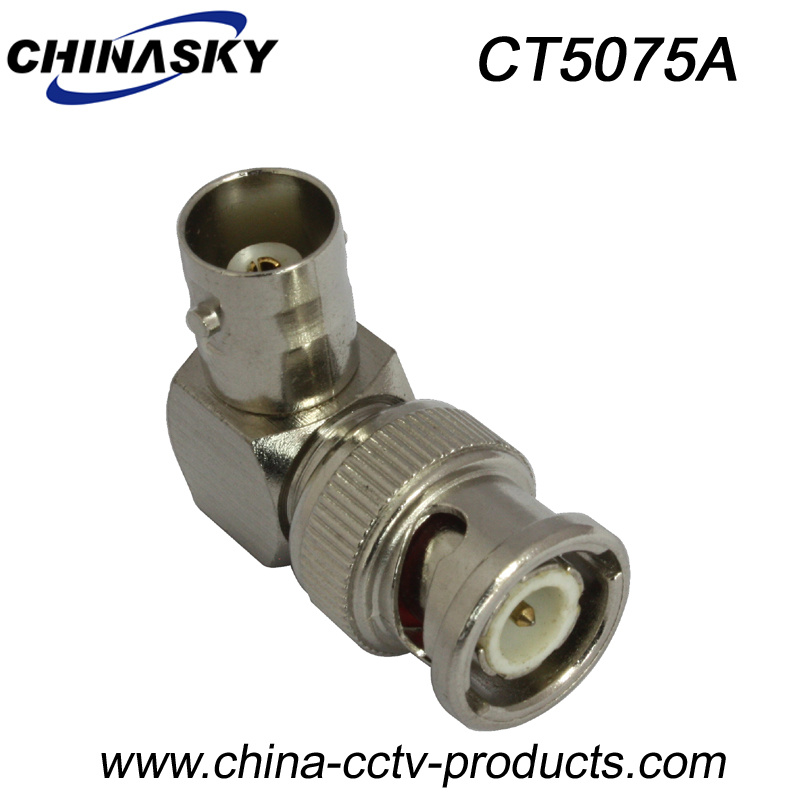 CCTV Right-Angle Connector Male BNC to Female BNC (CT5075A)