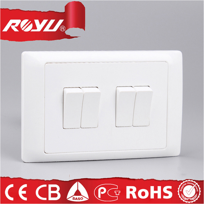 4 Gang CE Approved 40000 Times Use Electric Switch